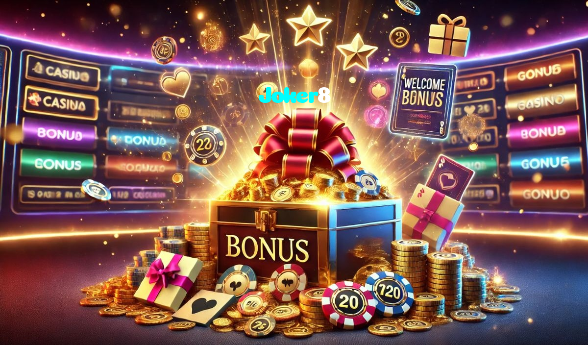 Joker8 خوش آمدید بونس +600% پیشکش موبائل ایپ کے پروموشن سیکشن میں دکھائی دیتی ہے۔